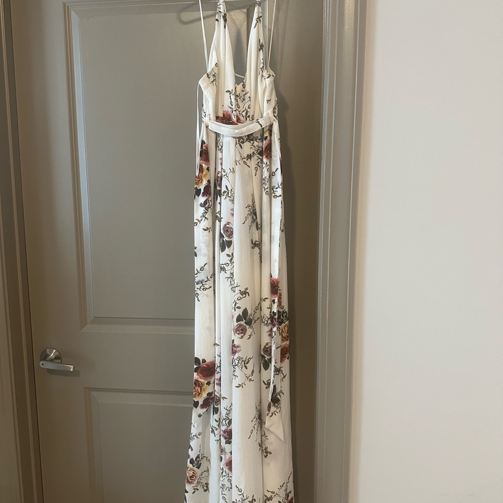 Floral White Maxi Dress